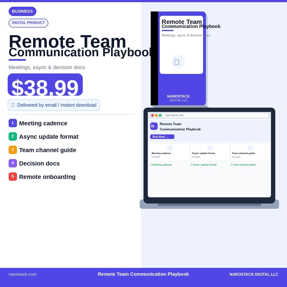 Remote Team Communication Playbook